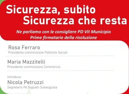 Pd Togliatti Subaugusta - sicurezza e inclusione sociale